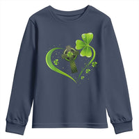 St Patricks Day Youth Sweatshirt Lucky Clover Irish Shamrock Celtic Cross