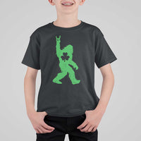 St Patricks Day Bigfoot T Shirt For Kid Irish Sasquatch Shamrock