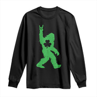 St Patricks Day Bigfoot Long Sleeve Shirt Irish Sasquatch Shamrock