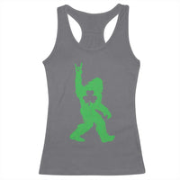 St Patricks Day Bigfoot Racerback Tank Top Irish Sasquatch Shamrock