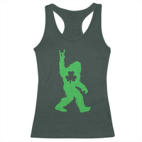 St Patricks Day Bigfoot Racerback Tank Top Irish Sasquatch Shamrock