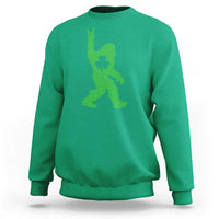 St Patricks Day Bigfoot Sweatshirt Irish Sasquatch Shamrock