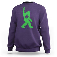 St Patricks Day Bigfoot Sweatshirt Irish Sasquatch Shamrock