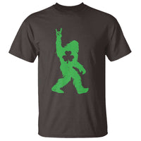 St Patricks Day Bigfoot T Shirt Irish Sasquatch Shamrock