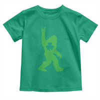 St Patricks Day Bigfoot Toddler T Shirt Irish Sasquatch Shamrock
