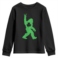 St Patricks Day Bigfoot Youth Sweatshirt Irish Sasquatch Shamrock