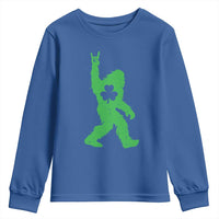 St Patricks Day Bigfoot Youth Sweatshirt Irish Sasquatch Shamrock