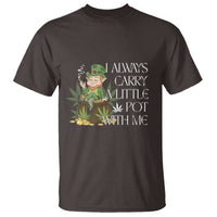 Funny Saint Patricks Day T Shirt I Always Carry A Little Pot With Me Cannabis Smokers Irish