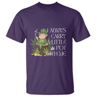 Funny Saint Patricks Day T Shirt I Always Carry A Little Pot With Me Cannabis Smokers Irish