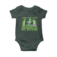 Funny St. Patrick's Day Baby Onesie Weed Lover I Always Carry A Little Pot With Me