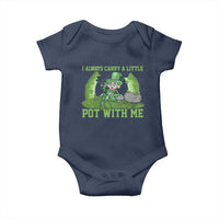 Funny St. Patrick's Day Baby Onesie Weed Lover I Always Carry A Little Pot With Me