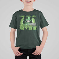 Funny St. Patrick's Day T Shirt For Kid Weed Lover I Always Carry A Little Pot With Me