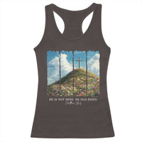 Christian Easter Racerback Tank Top He Is Not Here He Has Risen