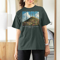 Christian Easter T Shirt For Women He Is Not Here He Has Risen