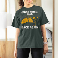 Christian Easter T Shirt For Women Guess Who's Back Back Again