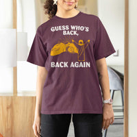 Christian Easter T Shirt For Women Guess Who's Back Back Again