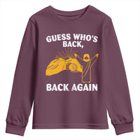 Christian Easter Youth Sweatshirt Guess Who's Back Back Again