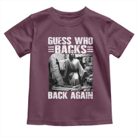 Easter Religious Toddler T Shirt Guess Who's Back Back Again Jesus Christian