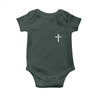 Easter Christian Cross Religious He Is Risen Baby Onesie