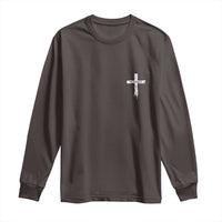 Easter Christian Cross Religious He Is Risen Long Sleeve Shirt