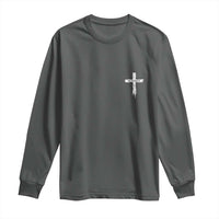 Easter Christian Cross Religious He Is Risen Long Sleeve Shirt