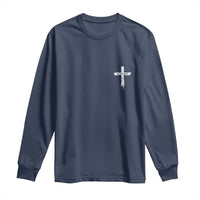 Easter Christian Cross Religious He Is Risen Long Sleeve Shirt