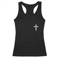 Easter Christian Cross Religious He Is Risen Racerback Tank Top