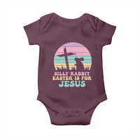 Silly Rabbit Easter Is For Jesus Christians Baby Onesie Cross Religious