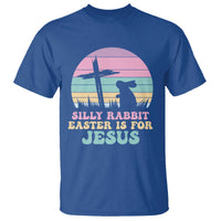 Silly Rabbit Easter Is For Jesus Christians T Shirt Cross Religious