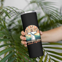 Funny Christian Easter Skinny Tumbler Guess Whos Back Jesus Religious - Wonder Print Shop