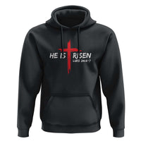 Jesus He Is Risen Hoodie Christian Cross Bible Verse Easter Day