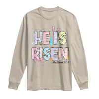 He is Risen Jesus Christian Happy Easter Long Sleeve Shirt