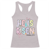 He is Risen Jesus Christian Happy Easter Racerback Tank Top