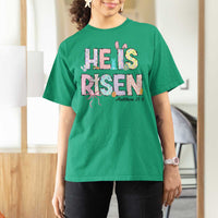 He is Risen Jesus Christian Happy Easter T Shirt For Women