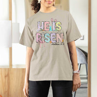 He is Risen Jesus Christian Happy Easter T Shirt For Women