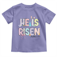 He is Risen Jesus Christian Happy Easter Toddler T Shirt