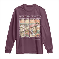 Easter Religious Long Sleeve Shirt Women of Easter He is Risen