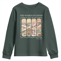 Easter Religious Youth Sweatshirt Women of Easter He is Risen