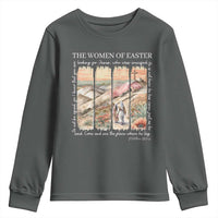 Easter Religious Youth Sweatshirt Women of Easter He is Risen