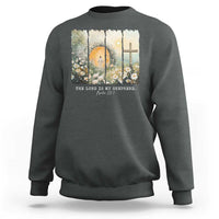Lord Is My Shepherd Sweatshirt Easter Religious Christian Cross Bible Verse
