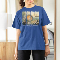 Lord Is My Shepherd T Shirt For Women Easter Religious Christian Cross Bible Verse