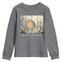Lord Is My Shepherd Youth Sweatshirt Easter Religious Christian Cross Bible Verse