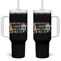 Funny Christian Easter Tumbler With Handle No Bunny Loves Me Like Jesus - Wonder Print Shop