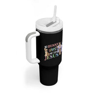 Funny Christian Easter Tumbler With Handle No Bunny Loves Me Like Jesus - Wonder Print Shop