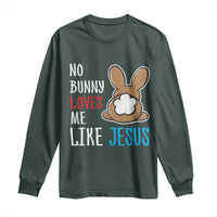 Christian Easter Long Sleeve Shirt Easter No Bunny Loves Me Like Jesus