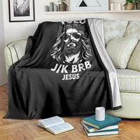 Yolo Jk BRB Jesus Throw Blanket Funny Easter Ressurection Christians - Wonder Print Shop
