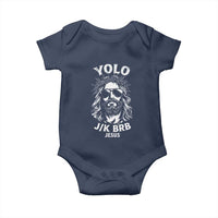 Yolo Jk BRB Jesus Baby Onesie Funny Easter Ressurection Christians - Wonder Print Shop