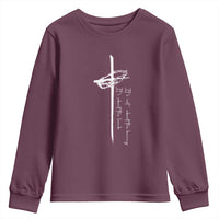 Easter Cross Youth Sweatshirt Its Not About The Bunny About Lamb