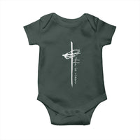 Easter Cross He Is Risen Jesus Christian Baby Onesie
