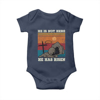 Jesus He is Risen Baby Onesie Matthew 28:6 Vintage Christian Easter